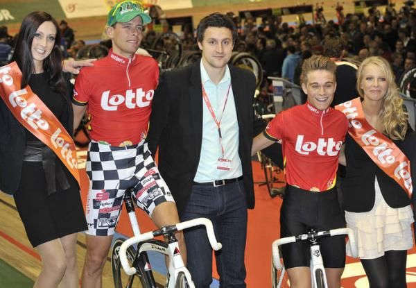 Van der Sande and Lampater won the night's madison