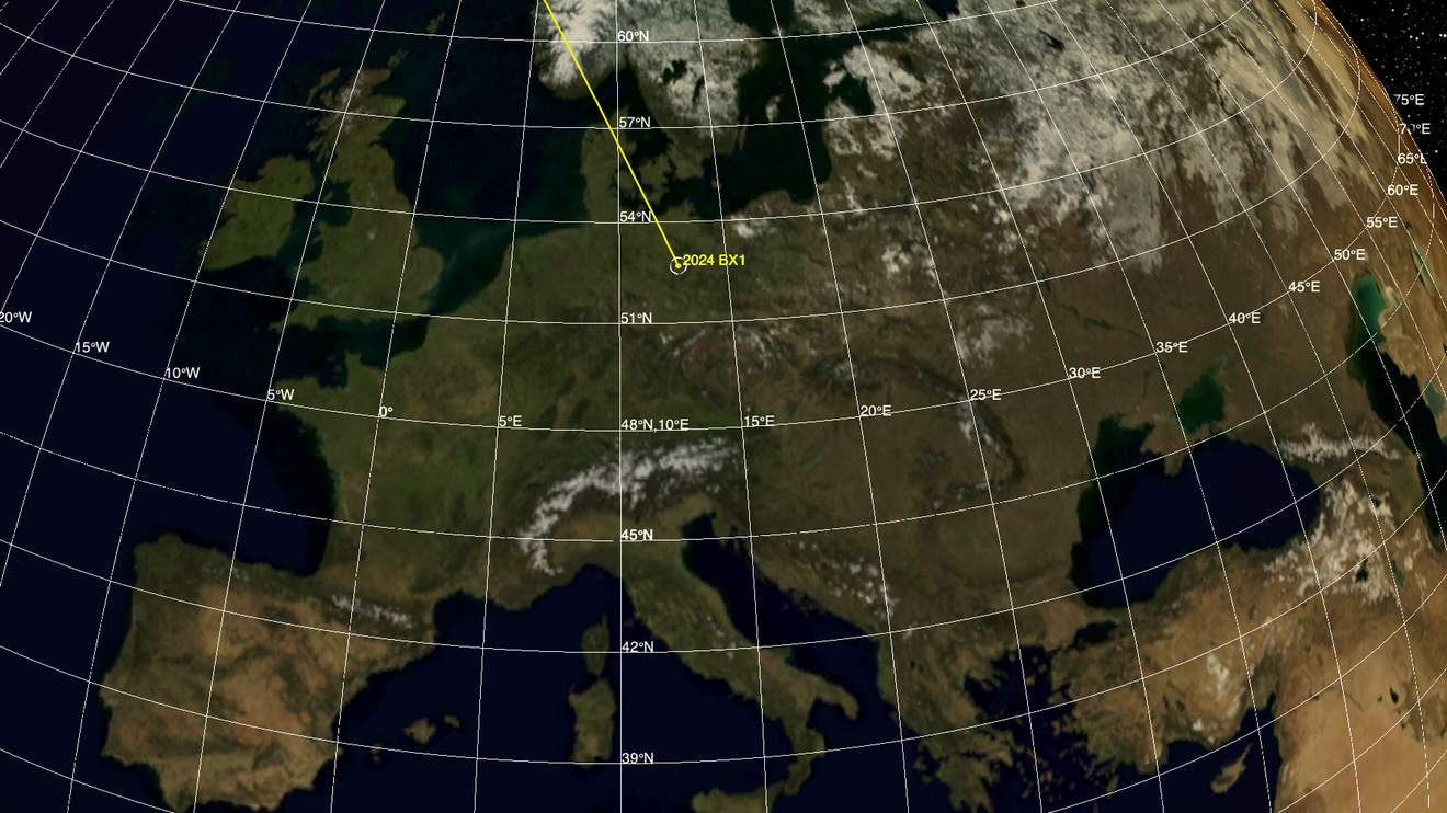 How NASA predicted the Jan. 21 asteroid crash over Germany