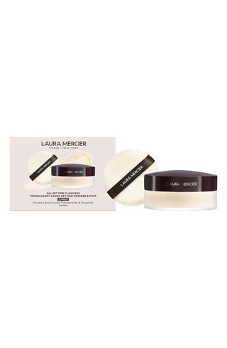 All Set for Flawless Translucent Loose Setting Powder & Puff (nordstrom Exclusive) $97 Value