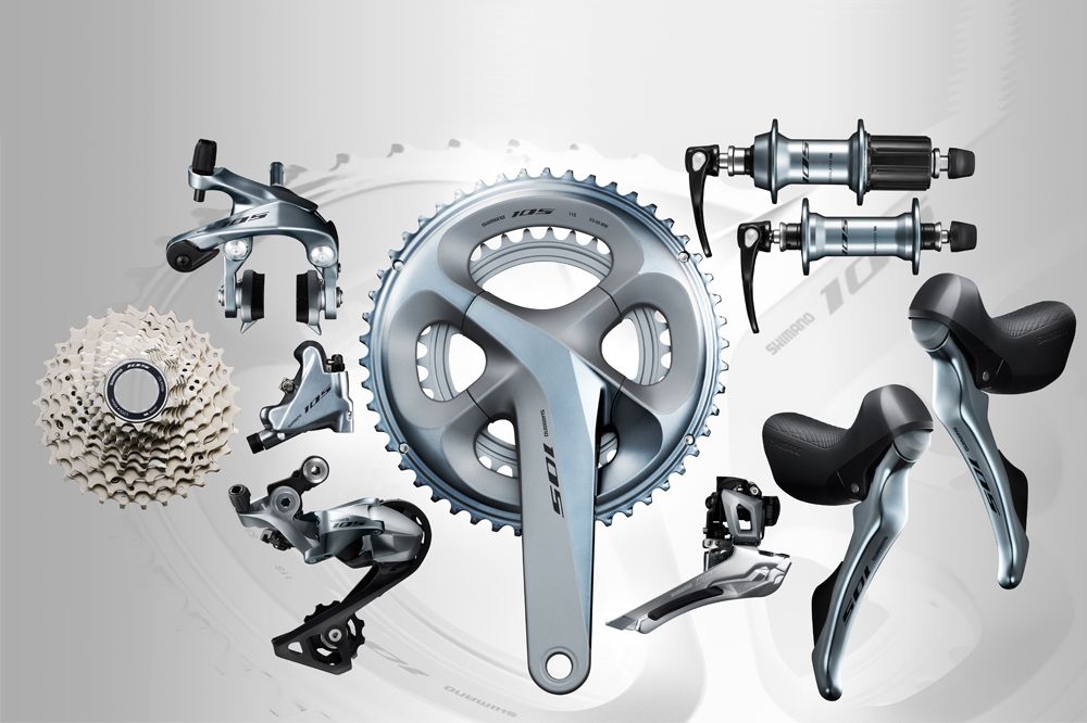 Shimano 105 on sale groupset silver