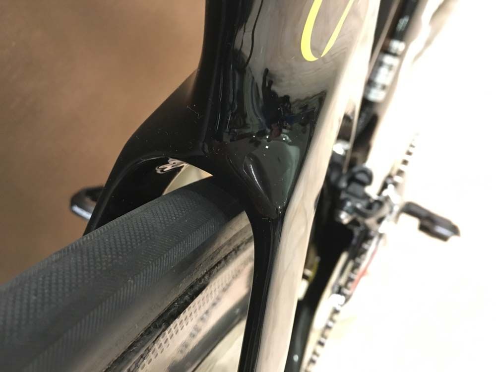 The seat stays of the time trial