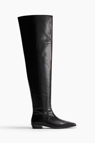 Over-The-Knee Leather Boots