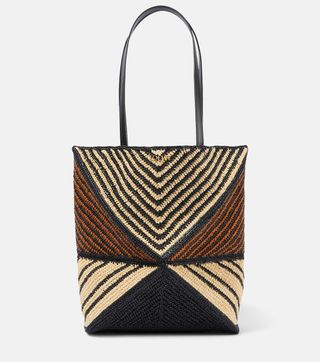 Loewe x Paula's Ibiza, Puzzle Fold Medium Raffia Tote