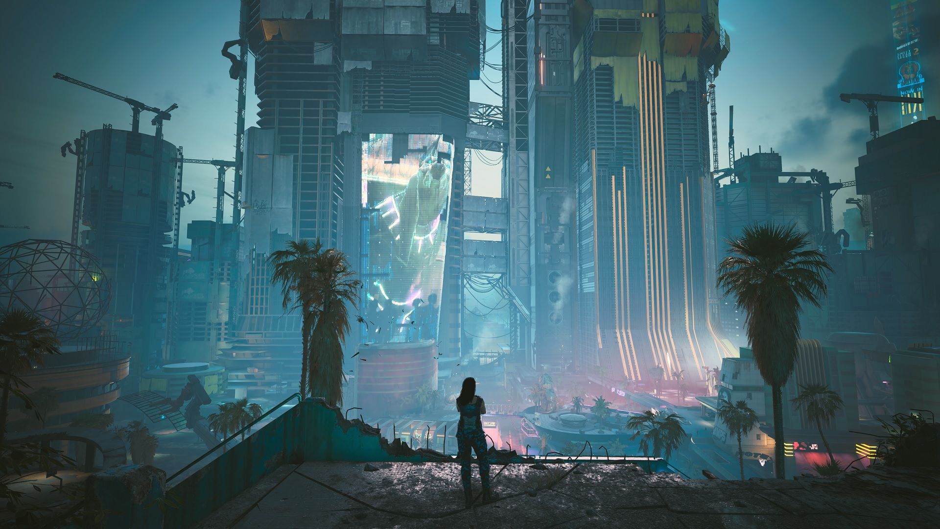 Cyberpunk 2077 Night City na výkonném herním PC