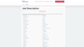 Website screenshot for Great Sample Resume
