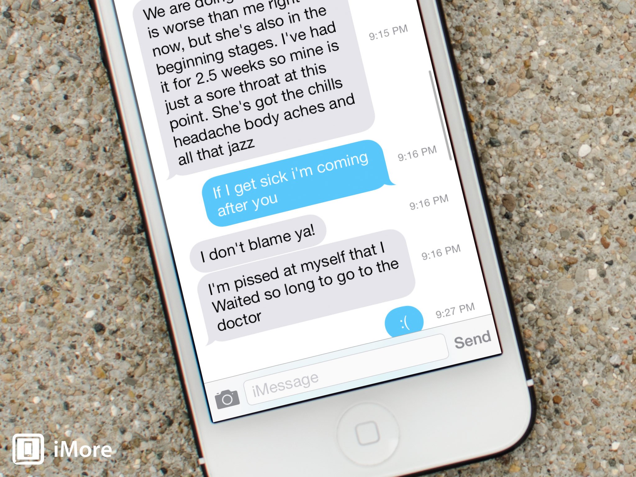 How to view timestamps for individual texts and iMessages in iOS 7