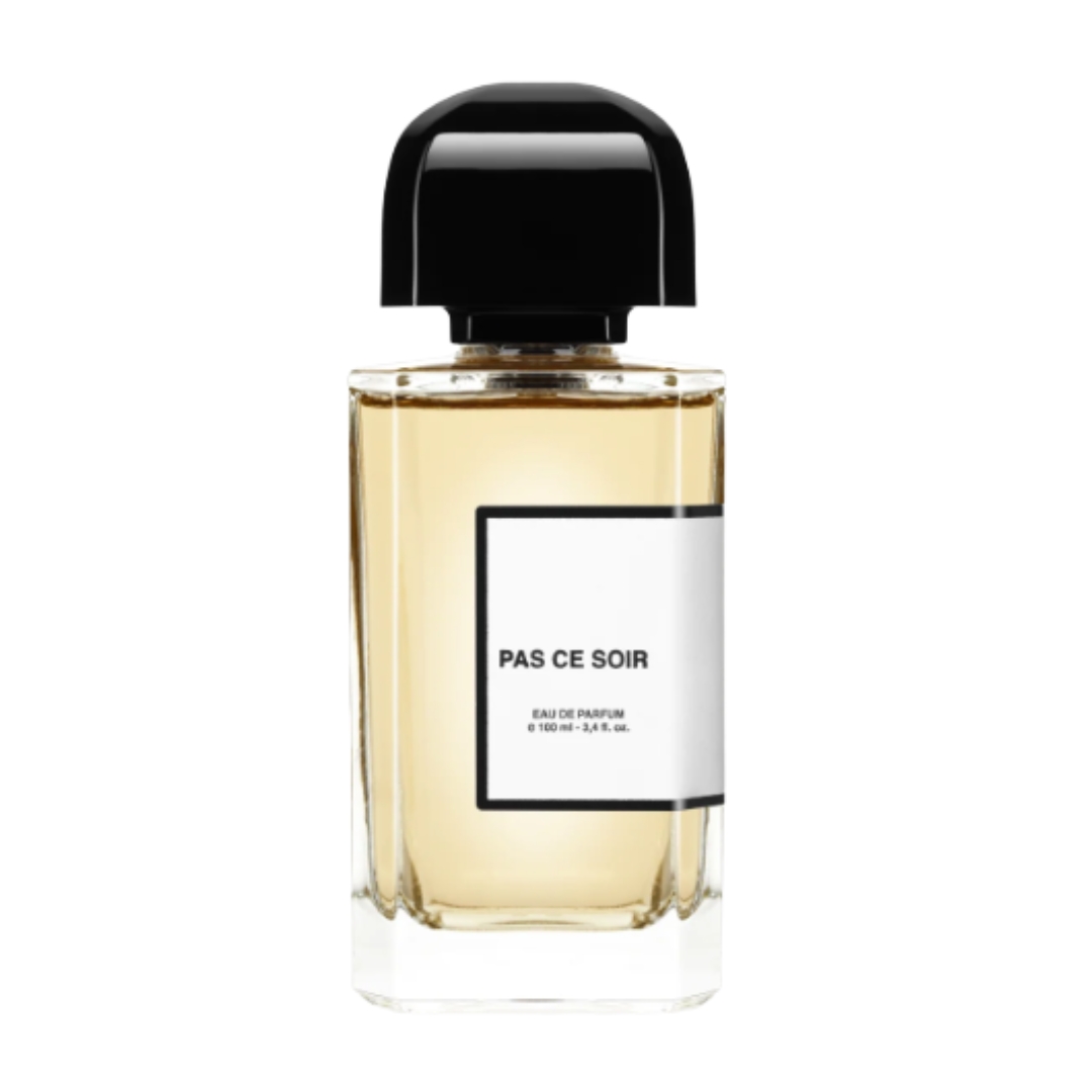 A product shot of the bdk parfums Pas Ce Soir eau de parfum, on a white background