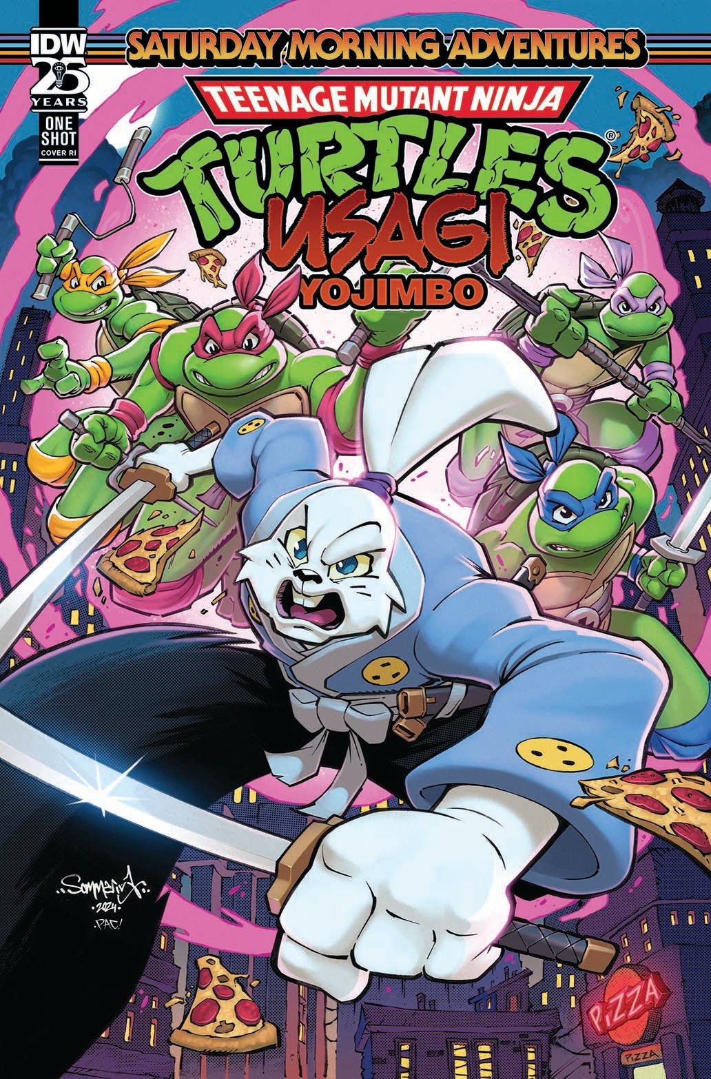 Covers from Teenage Mutant Ninja Turtles/Usagi Yojimbo: Saturday Morning Adventures