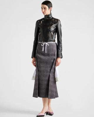 Prada, Deconstructed Grisaille Skirt