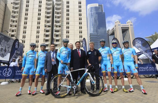 Astana on show at the Dubai Tour