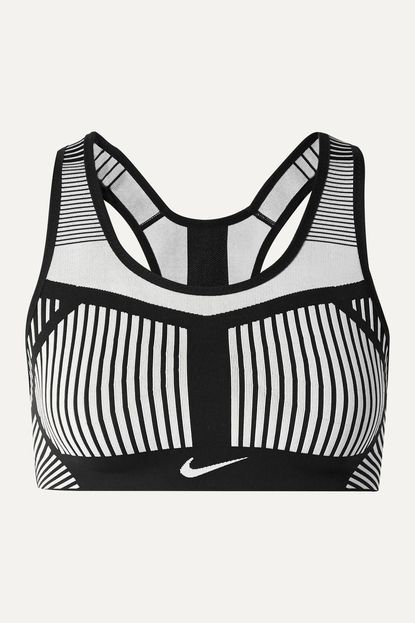 Nike Fe/Nom Striped Flyknit Sports Bra