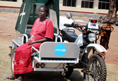 Motorbike ambulance