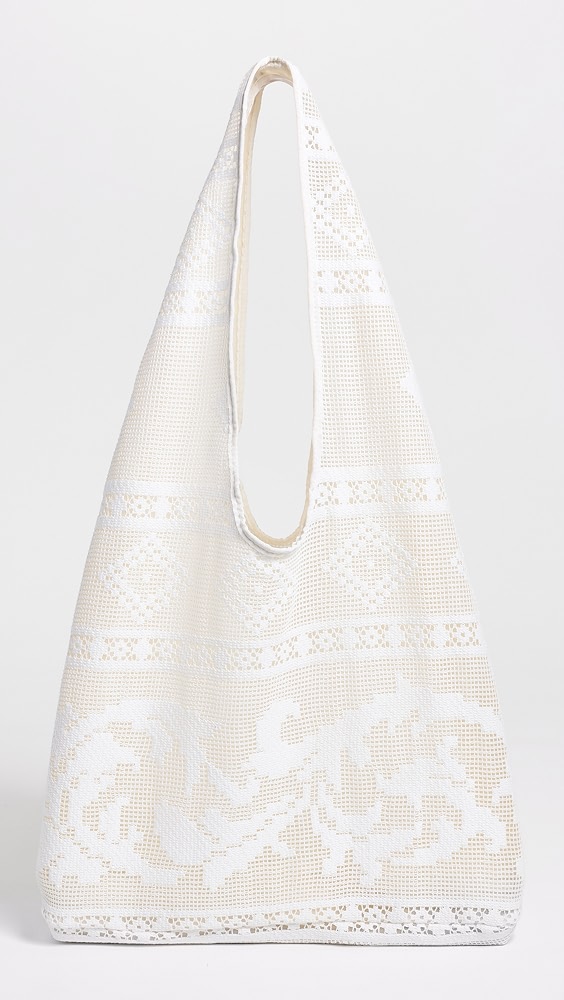 Aurelia Tote Bag - White Lace