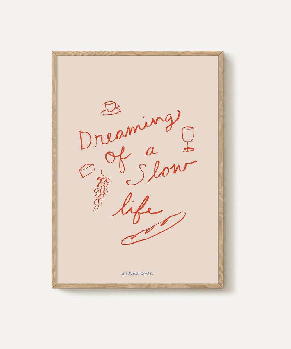 Phthalo Ruth Slow Life Framed Print