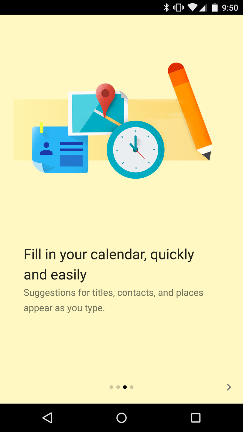 Android 5.0 Lollipop Calendar