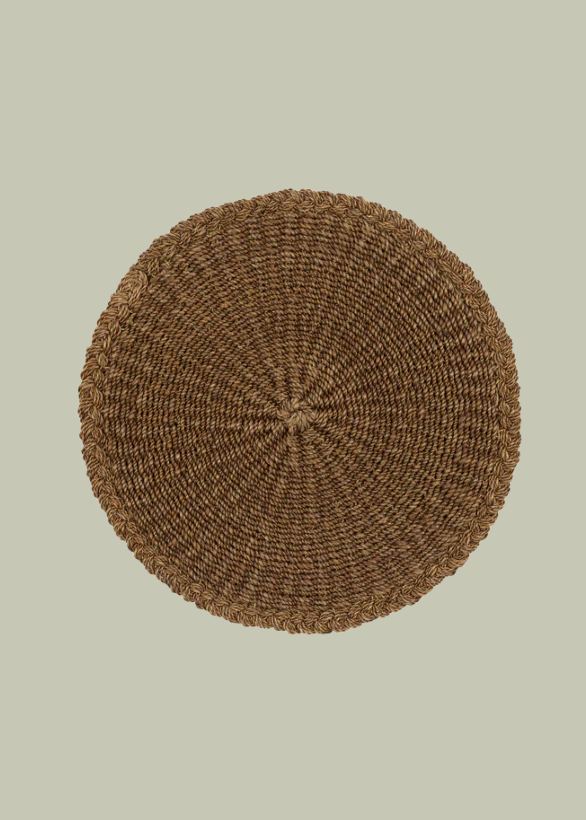 Rebecca Udall, Braided Abaca Placemat, Chocolate