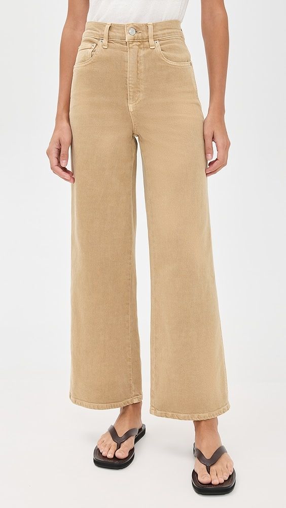 Le Jean Juliette Wide Leg Ankle High Rise Jeans