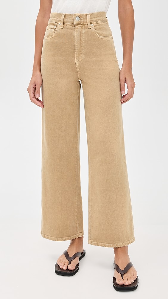 Le Jean Juliette Wide Leg Ankle High Rise Jeans
