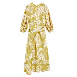 Saraiy Printed Sarong Detail Maxi Dress