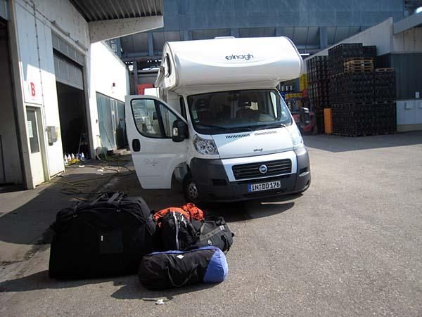 Packing up from Germany.