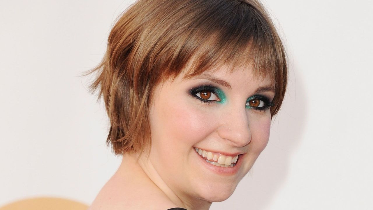 Lena Dunham smiling.