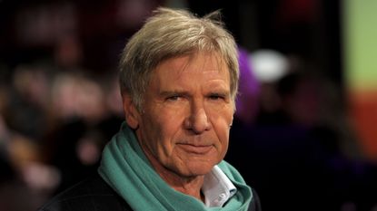 harrison ford on a black background