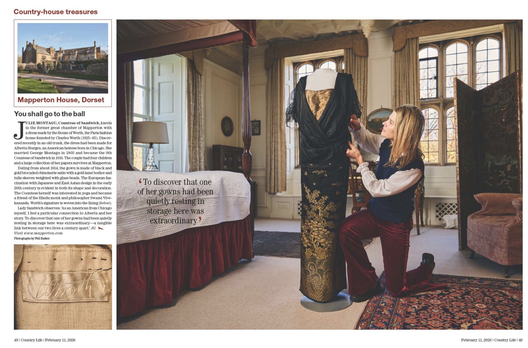 Spread from Country Life February 11, 2026