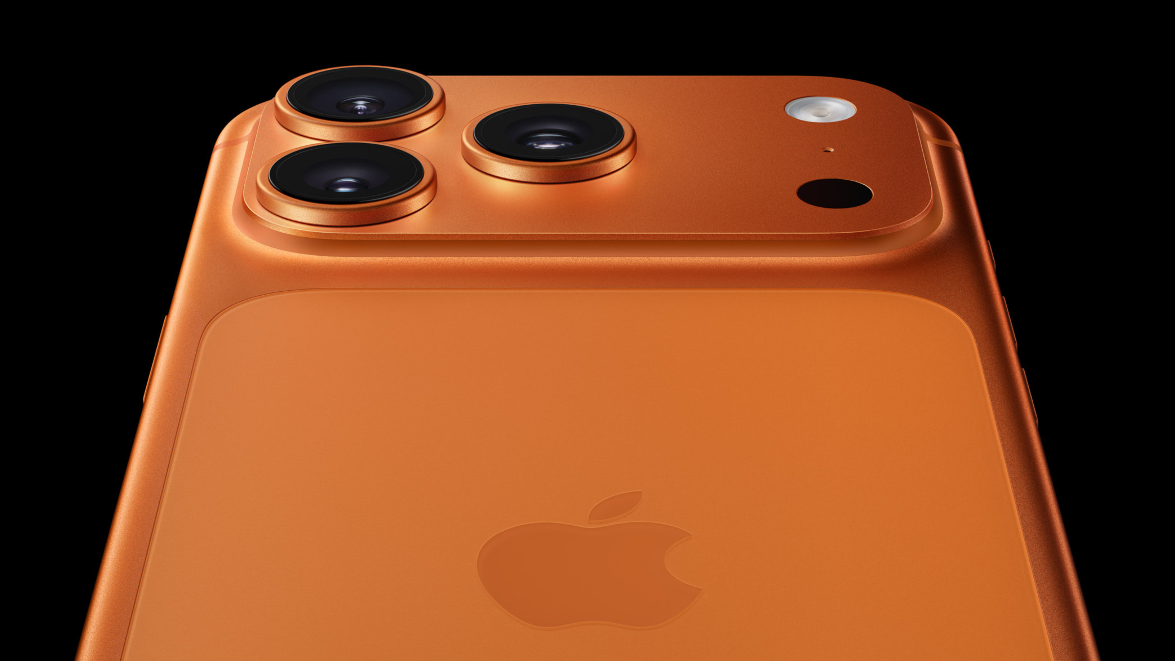 The iPhone 17 Pro Max in press renders showing the unibody design and camera features.