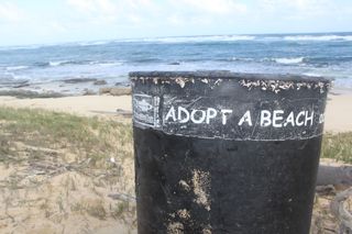 ocean debris trash can