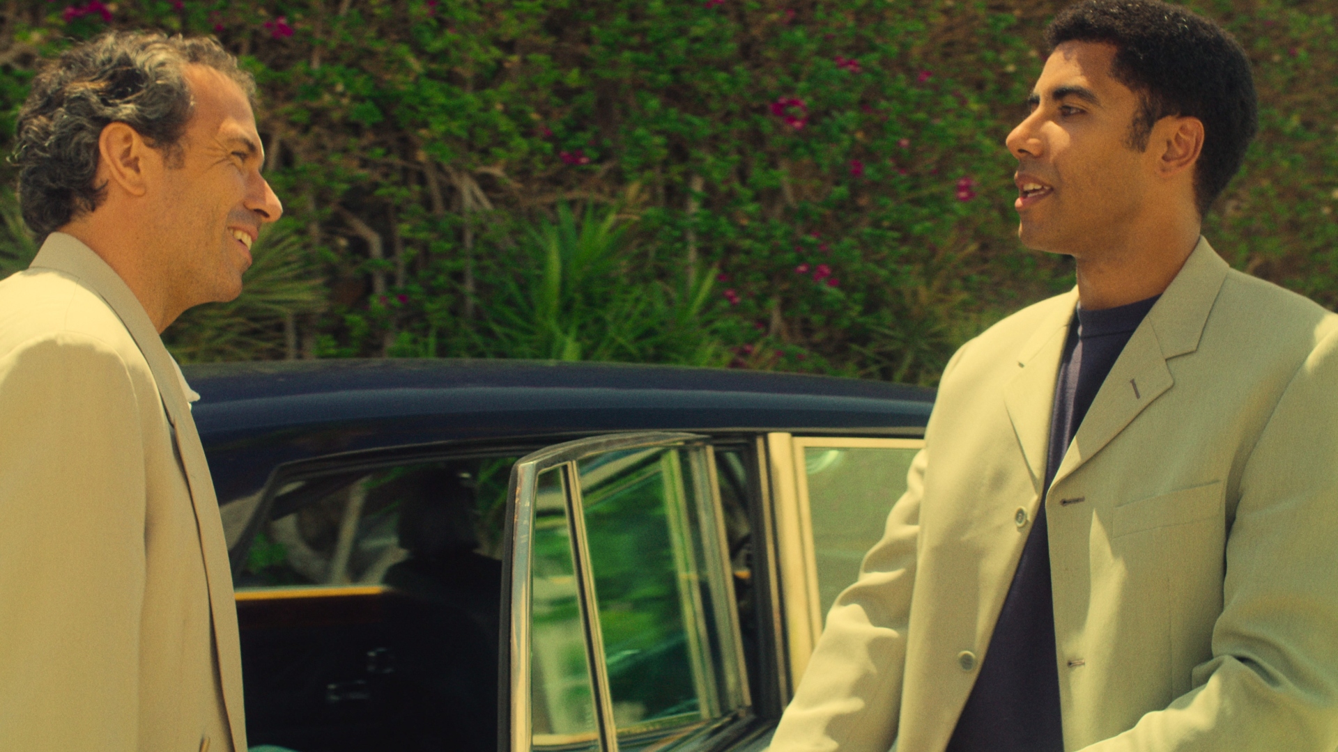 Jerren and John smile at each other in The Gold season 2