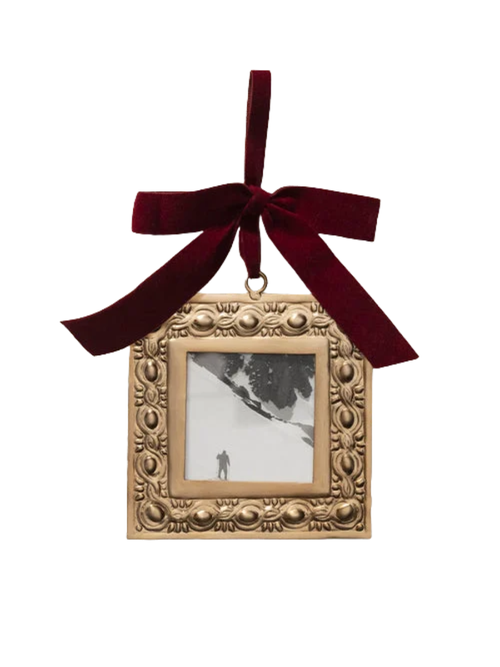 Pressed Brass Picture Frame Ornament