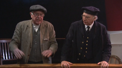 Bernie Sanders and Larry David on "SNL"