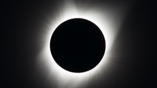 A total solar eclipse is seen on Monday, August 21, 2017 above Madras, Oregon.