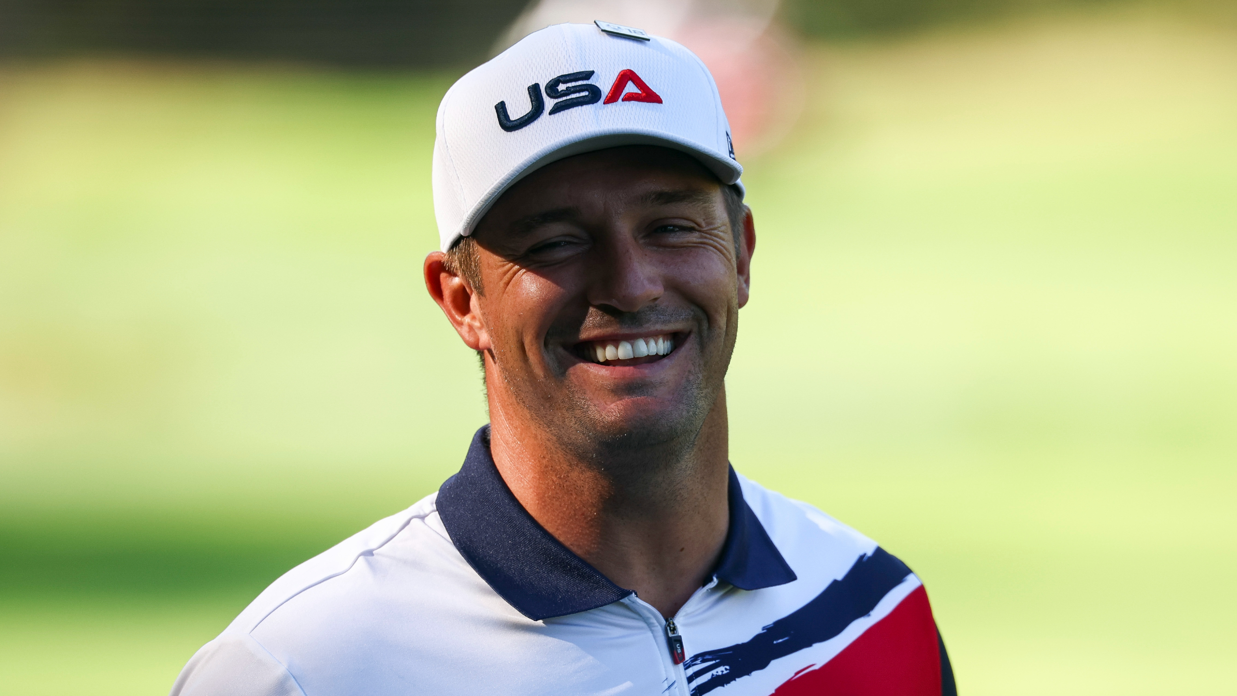 Bryson DeChambeau in a Ryder Cup practice round