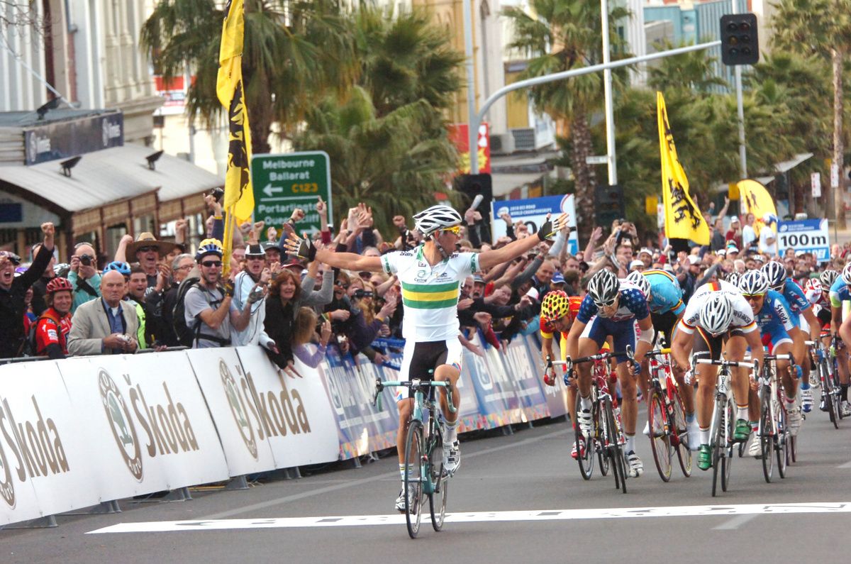 Michael Matthews cantered to the U23 world title in 2010