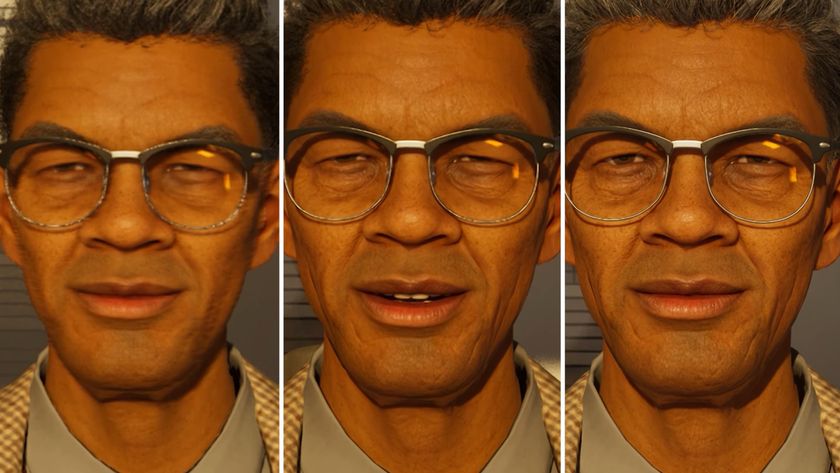 Inzoi - A Zoi&#039;s face in three graphical presets showing a progression from a slightly blurry minimum specs to a higher fidelity recommended specs.