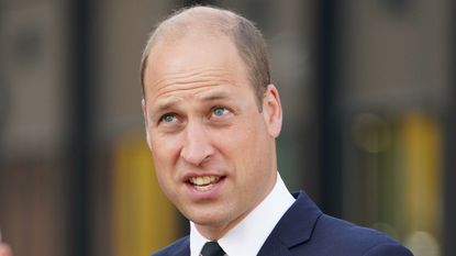 Prince William, the Earl of Strathearn pays a visit to the BAE Systems shipyard to observe construction of HMS Glasgow