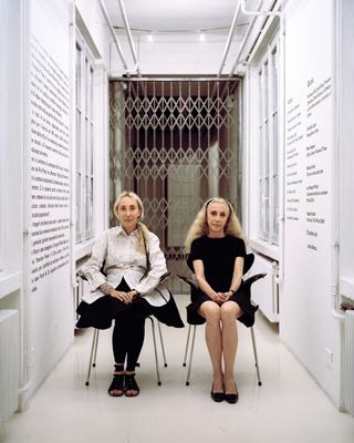 Carla and Franca Sozzani in Milan