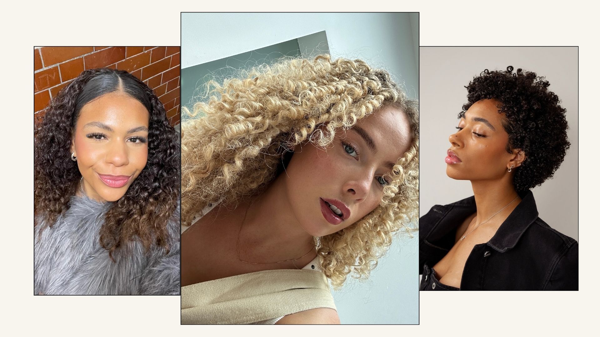 Curly hair with defined ringlets