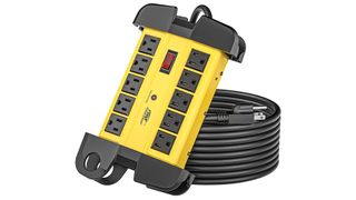 CRST 10-Outlet Heavy Duty power strip for workshops or outdoor use