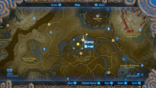 Map location for the Hyrule Castle Breath of the Wild Captured Memories collectible