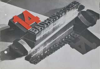 Prospectus '14 Bauhausbucher' by Làszlò Moholy-Nagy,