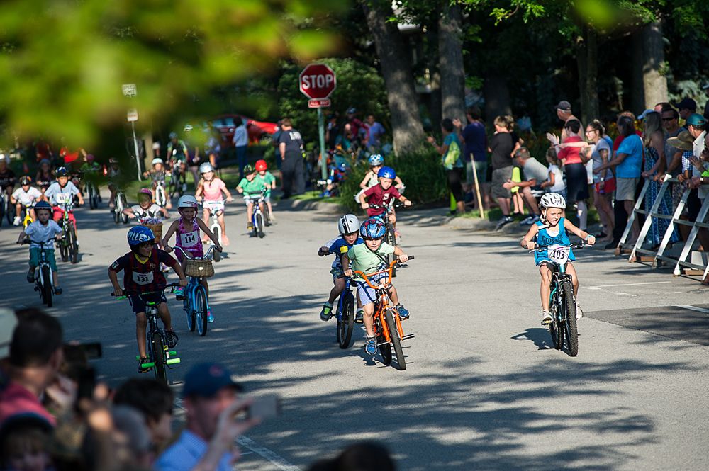 Kid's race on course