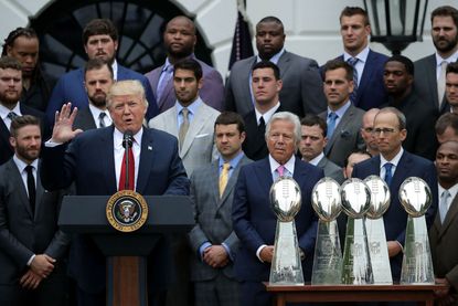President Trump and (some of) the New England Patriots.