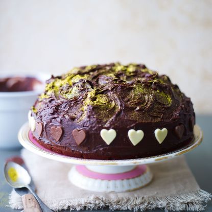 Chocolate mascarpone cake-baking-woman and home