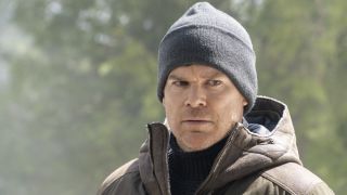 Dexter in beanie and coat on Dexter: New Blood