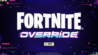 Fortnite Season 4 in Chapter 7 loading screen showing that Fortnite is down and the servers are not responding