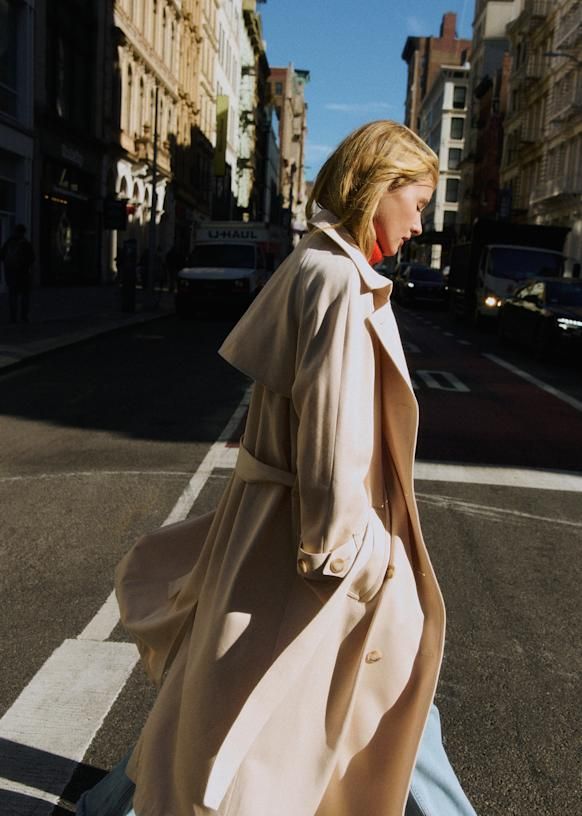 Pierce Coat - Light Beige - Viscose Ecovero™ Lenzing™ - Sézane