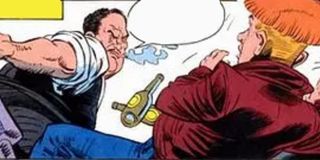 Roland Gardner abusing young Guy Gardner