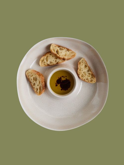 Reactive Glaze Picnic Chip & Dip Bowl